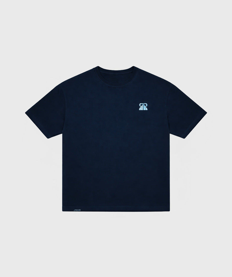 Navy Blue Overrated Manifesto T-Shirt
