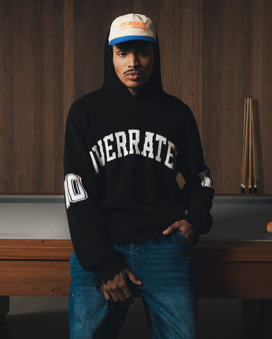 sweater knit distressed Negro Overrated